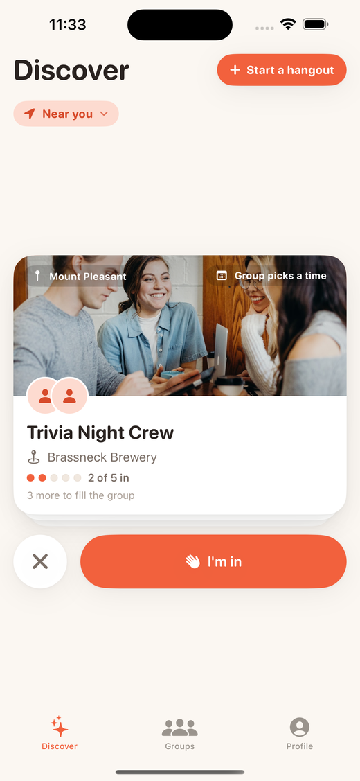 Discover: hangouts near you